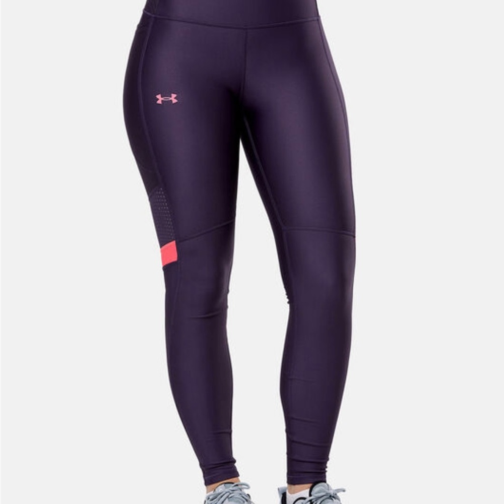 New Under Armour Purple High Rise Compression Ankle Legging Size XS